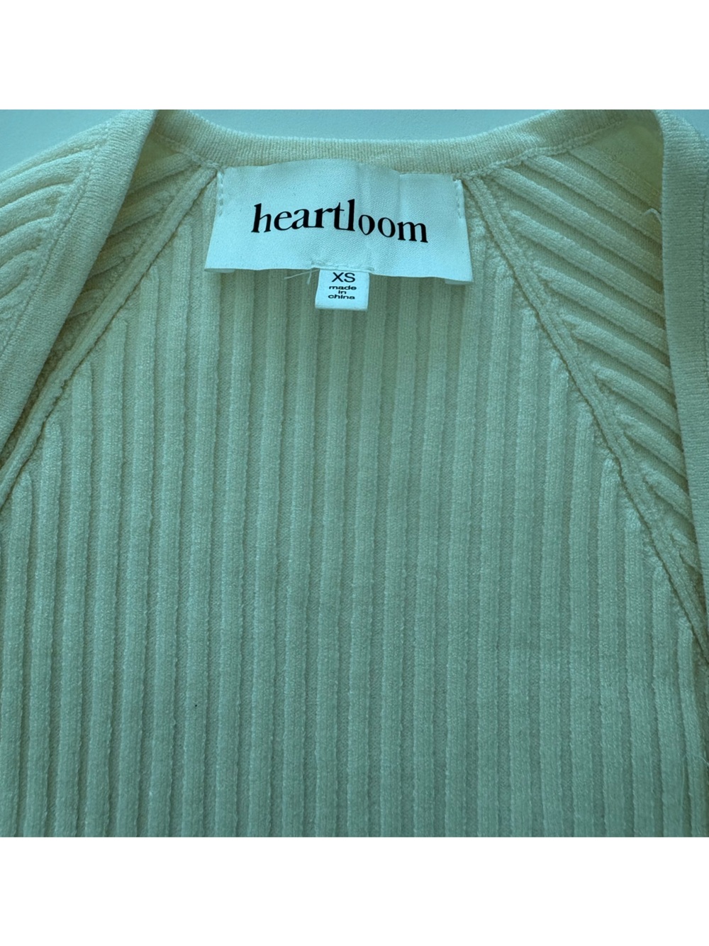 Heartloom Ribbed Tank in Light Mint - Picture 2 of 3